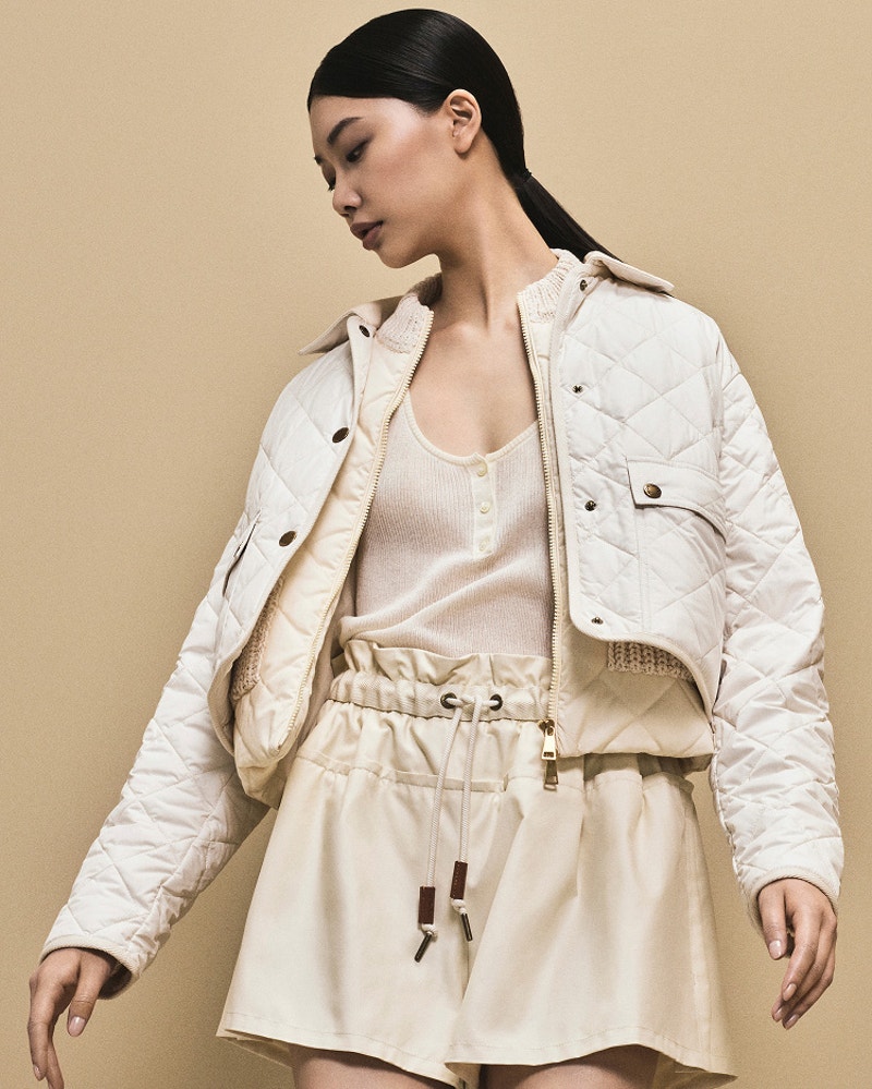 Moncler Summer Cropped Jackets And Slim Waist